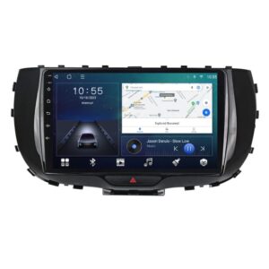 Navigatie dedicata cu Android Kia Soul dupa 2019, 2GB RAM, Radio GPS Dual Zone, Display HD QLED 9" Touchscreen, Internet Wi-Fi si slot SIM 4G, Bluetooth, MirrorLink, USB