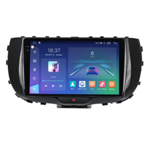 Navigatie dedicata cu Android Kia Soul dupa 2019, 8GB RAM, Radio GPS Dual Zone, Display 2K QLED 9.5" Touchscreen, Internet Wi-Fi si slot SIM 4G, Bluetooth, MirrorLink, USB