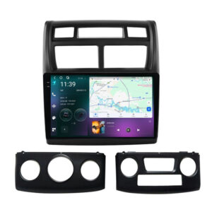 Navigatie dedicata cu Android KIA Sportage 2004 - 2010, 12GB RAM, Radio GPS Dual Zone, Display 2K QLED 9.5" Touchscreen, Internet Wi-Fi si slot SIM 4G, Bluetooth, MirrorLink, USB