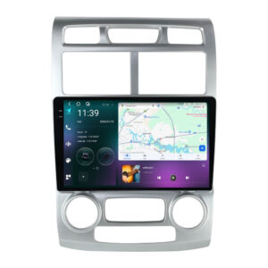 Navigatie dedicata cu Android KIA Sportage 2004 - 2010 fabricata in Coreea, clima automata, 12GB RAM, Radio GPS Dual Zone, Display 2K QLED 9.5" Touchscreen, Internet Wi-Fi si slot SIM 4G, Bluetooth, MirrorLink, USB