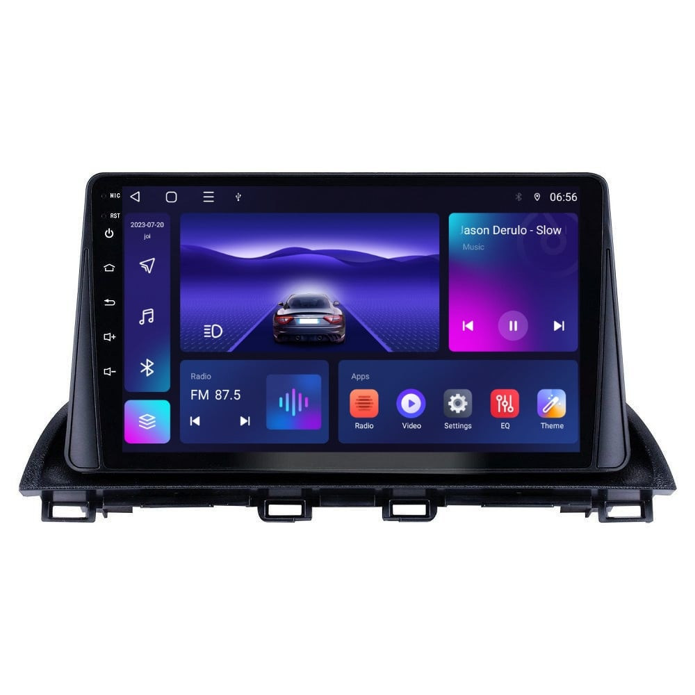 Navigatie dedicata cu Android Mazda 3 2013 - 2019, 3GB RAM, Radio GPS Dual Zone, Display HD QLED 9" Touchscreen, Internet Wi-Fi si slot SIM 4G, Bluetooth, MirrorLink, USB