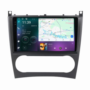 Navigatie dedicata cu Android Mercedes C-Class W203 2004 - 2007, 12GB RAM, Radio GPS Dual Zone, Display 2K QLED 9.5" Touchscreen, Internet Wi-Fi si slot SIM 4G, Bluetooth, MirrorLink, USB