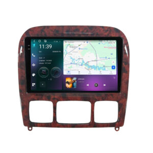 Navigatie dedicata cu Android Mercedes S-Class W220 1998 - 2005, 12GB RAM, Radio GPS Dual Zone, Display 2K QLED 9.5" Touchscreen, Internet Wi-Fi si slot SIM 4G, Bluetooth, MirrorLink, USB