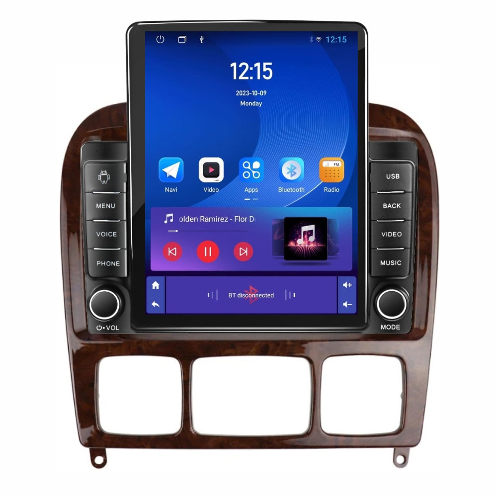 Navigatie dedicata cu Android Mercedes S-Class W220 1998 - 2005, 1GB RAM, Radio GPS Dual Zone, Touchscreen IPS 9.7" HD tip Tesla, Internet Wi-Fi, Bluetooth, MirrorLink, USB