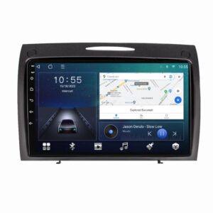 Navigatie dedicata cu Android Mercedes SLK R171 2004 - 2011, 2GB RAM, Radio GPS Dual Zone, Display HD QLED 9" Touchscreen, Internet Wi-Fi si slot SIM 4G, Bluetooth, MirrorLink, USB