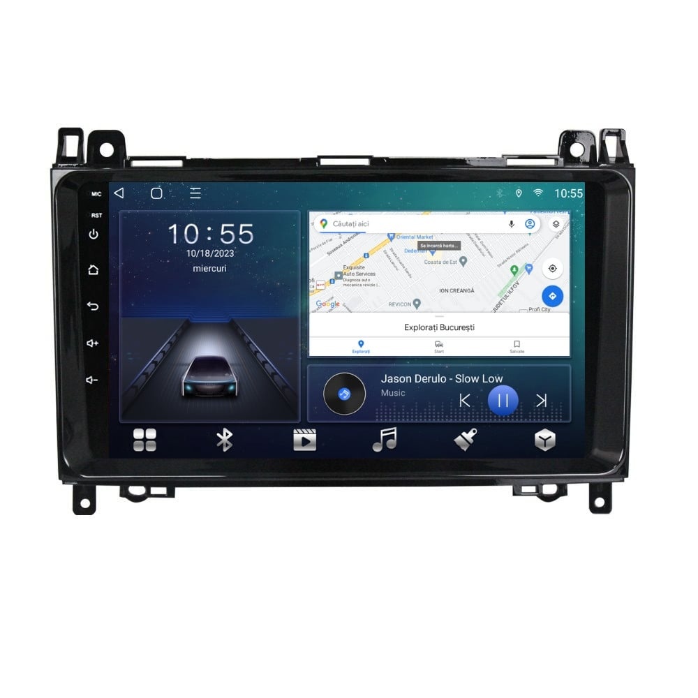 Navigatie dedicata cu Android Mercedes Viano 2007 - 2014, 2GB RAM, Radio GPS Dual Zone, Display HD QLED 9" Touchscreen, Internet Wi-Fi si slot SIM 4G, Bluetooth, MirrorLink, USB