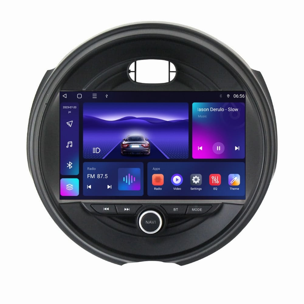 Navigatie dedicata cu Android Mini Cooper / One (F55, F56, F57) 2014 - 2020, 3GB RAM, Radio GPS Dual Zone, Display HD QLED 9" Touchscreen, Internet Wi-Fi si slot SIM 4G, Bluetooth, MirrorLink, USB