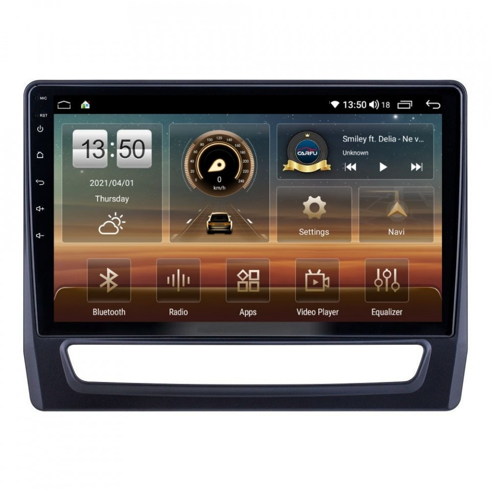 Navigatie dedicata cu Android Mitsubishi ASX dupa 2019, 4GB RAM, Radio GPS Dual Zone, Display HD QLED 10" Touchscreen, Internet Wi-Fi si slot SIM 4G, Bluetooth, MirrorLink, USB