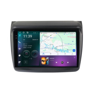 Navigatie dedicata cu Android Mitsubishi L200 2005 - 2015, 12GB RAM, Radio GPS Dual Zone, Display 2K QLED 9.5" Touchscreen, Internet Wi-Fi si slot SIM 4G, Bluetooth, MirrorLink, USB