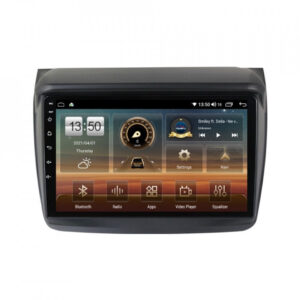 Navigatie dedicata cu Android Mitsubishi L200 2005 - 2015, 8GB RAM, Radio GPS Dual Zone, Display HD QLED 9" Touchscreen, Internet Wi-Fi si slot SIM 4G, Bluetooth, MirrorLink, USB