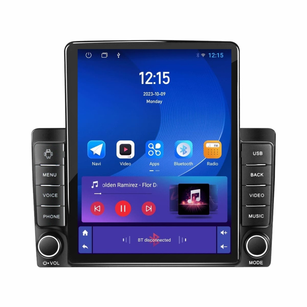 Navigatie dedicata cu Android Mitsubishi L200 dupa 2015, 1GB RAM, Radio GPS Dual Zone, Touchscreen IPS 9.7" HD tip Tesla, Internet Wi-Fi, Bluetooth, MirrorLink, USB