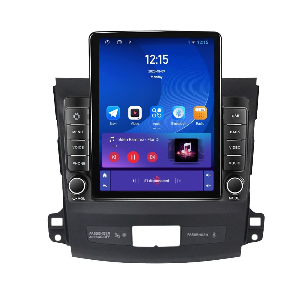 Navigatie dedicata cu Android Mitsubishi Outlander II 2006 - 2012, 1GB RAM, Radio GPS Dual Zone, Touchscreen IPS 9.7" HD tip Tesla, Internet Wi-Fi, Bluetooth, MirrorLink, USB