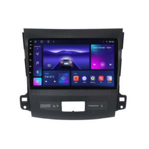 Navigatie dedicata cu Android Mitsubishi Outlander II 2006 - 2012, 3GB RAM, Radio GPS Dual Zone, Display HD QLED 9" Touchscreen, Internet Wi-Fi si slot SIM 4G, Bluetooth, MirrorLink, USB