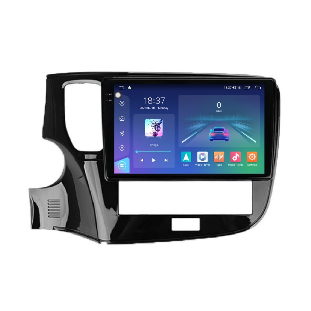 Navigatie dedicata cu Android Mitsubishi Outlander III 2019 - 2021, 4GB RAM, Radio GPS Dual Zone, Display 2K QLED 10.36" Touchscreen, Internet Wi-Fi si slot SIM 4G, Bluetooth, MirrorLink, USB