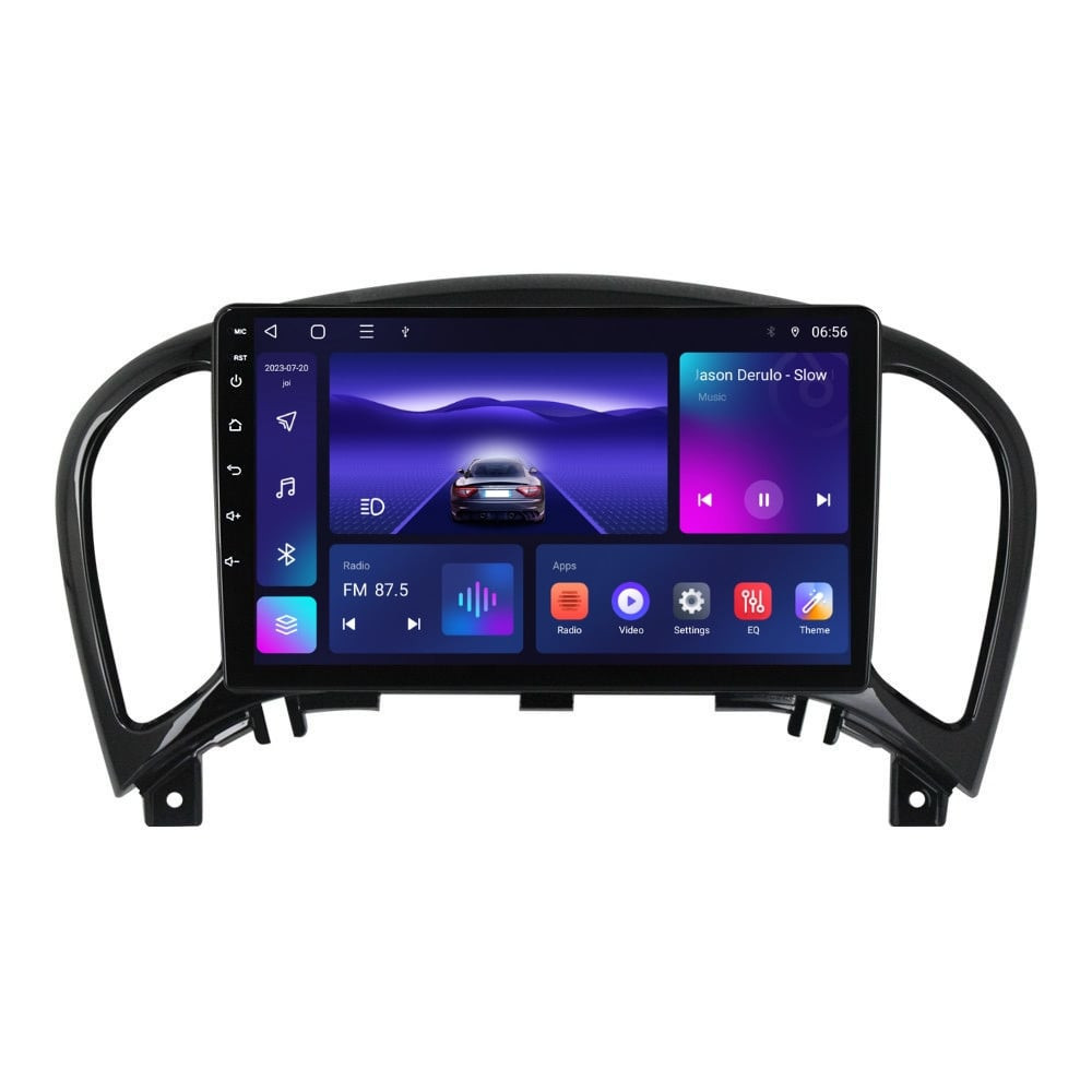 Navigatie dedicata cu Android Nissan Juke 2010 - 2019, 3GB RAM, Radio GPS Dual Zone, Display HD QLED 9" Touchscreen, Internet Wi-Fi si slot SIM 4G, Bluetooth, MirrorLink, USB