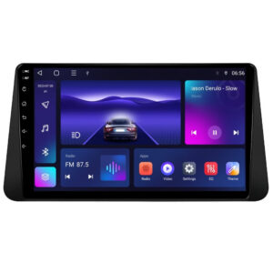 Navigatie dedicata cu Android Nissan Micra V dupa 2017, 3GB RAM, Radio GPS Dual Zone, Display HD QLED 9" Touchscreen, Internet Wi-Fi si slot SIM 4G, Bluetooth, MirrorLink, USB