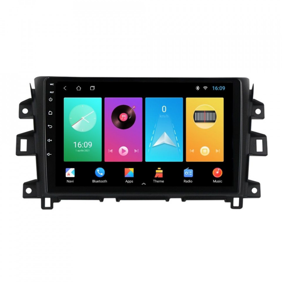 Navigatie dedicata cu Android Nissan Navara / NP300 D23 dupa 2014, 1GB RAM, Radio GPS Dual Zone, Display HD IPS 9" Touchscreen, Internet Wi-Fi, Bluetooth, MirrorLink, USB