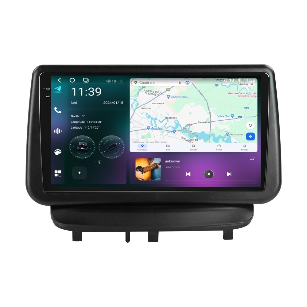 Navigatie dedicata cu Android Opel Corsa D 2006 - 2014, 12GB RAM, Radio GPS Dual Zone, Display 2K QLED 9.5'' Touchscreen, Internet Wi-Fi si slot SIM 4G, Bluetooth, MirrorLink, USB