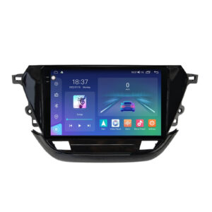 Navigatie dedicata cu Android Opel Corsa F dupa 2019, 4GB RAM, Radio GPS Dual Zone, Display 2K QLED 9.5" Touchscreen, Internet Wi-Fi si slot SIM 4G, Bluetooth, MirrorLink, USB