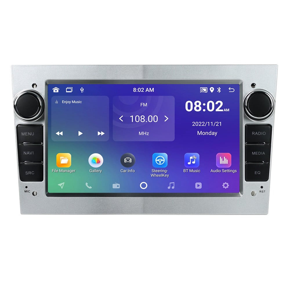 Navigatie dedicata cu Android Opel Vivaro A 2001 - 2010, gri deschis, 2GB RAM, Radio GPS Dual Zone, Display HD IPS 7" Touchscreen, Internet Wi-Fi, Bluetooth, MirrorLink, USB