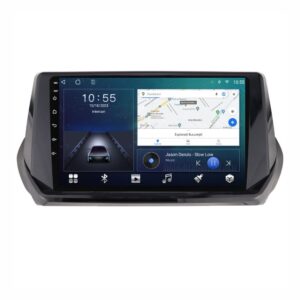 Navigatie dedicata cu Android Peugeot 2008 II dupa 2019, 2GB RAM, Radio GPS Dual Zone, Display HD QLED 9" Touchscreen, Internet Wi-Fi si slot SIM 4G, Bluetooth, MirrorLink, USB