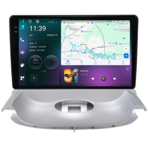 Navigatie dedicata cu Android Peugeot 206 1998 - 2009, 12GB RAM, Radio GPS Dual Zone, Display 2K QLED 9.5'' Touchscreen, Internet Wi-Fi si slot SIM 4G, Bluetooth, MirrorLink, USB