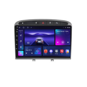 Navigatie dedicata cu Android Peugeot 308 I 2007 - 2013, 3GB RAM, Radio GPS Dual Zone, Display HD QLED 9" Touchscreen, Internet Wi-Fi si slot SIM 4G, Bluetooth, MirrorLink, USB