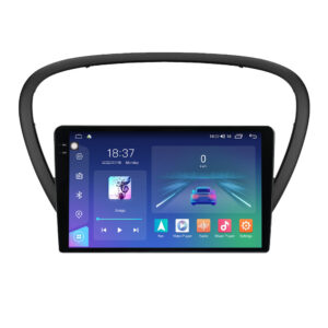 Navigatie dedicata cu Android Peugeot 607 2004 - 2011, 8GB RAM, Radio GPS Dual Zone, Display 2K QLED 9.5" Touchscreen, Internet Wi-Fi si slot SIM 4G, Bluetooth, MirrorLink, USB