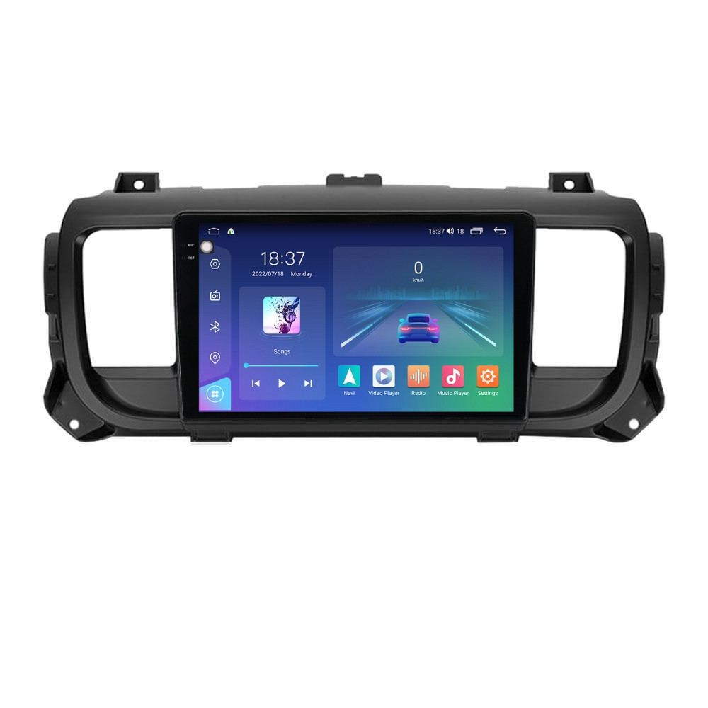 Navigatie dedicata cu Android Peugeot Expert dupa 2016, 4GB RAM, Radio GPS Dual Zone, Display 2K QLED 9.5" Touchscreen, Internet Wi-Fi si slot SIM 4G, Bluetooth, MirrorLink, USB