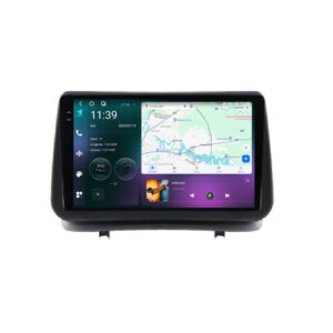 Navigatie dedicata cu Android Renault Clio III 2005 - 2012, 12GB RAM, Radio GPS Dual Zone, Display 2K QLED 9.5" Touchscreen, Internet Wi-Fi si slot SIM 4G, Bluetooth, MirrorLink, USB