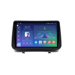 Navigatie dedicata cu Android Renault Clio III 2005 - 2012, 4GB RAM, Radio GPS Dual Zone, Display 2K QLED 9.5" Touchscreen, Internet Wi-Fi si slot SIM 4G, Bluetooth, MirrorLink, USB