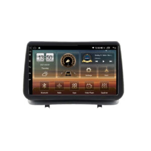 Navigatie dedicata cu Android Renault Clio III 2005 - 2012, 8GB RAM, Radio GPS Dual Zone, Display HD QLED 9" Touchscreen, Internet Wi-Fi si slot SIM 4G, Bluetooth, MirrorLink, USB