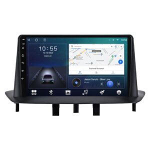 Navigatie dedicata cu Android Renault Megane III 2009 - 2016, 2GB RAM, Radio GPS Dual Zone, Display HD QLED 9" Touchscreen, Internet Wi-Fi si slot SIM 4G, Bluetooth, MirrorLink, USB