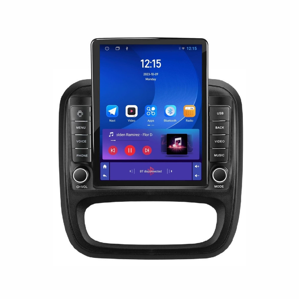 Navigatie dedicata cu Android Renault Trafic III 2014 - 2019, 1GB RAM, Radio GPS Dual Zone, Touchscreen IPS 9.7" HD tip Tesla, Internet Wi-Fi, Bluetooth, MirrorLink, USB