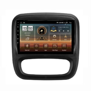 Navigatie dedicata cu Android Renault Trafic III 2014 - 2019, 8GB RAM, Radio GPS Dual Zone, Display HD QLED 9" Touchscreen, Internet Wi-Fi si slot SIM 4G, Bluetooth, MirrorLink, USB
