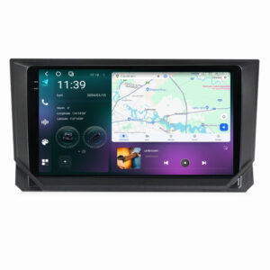 Navigatie dedicata cu Android Seat Ibiza V 2017 - 2021, 12GB RAM, Radio GPS Dual Zone, Display 2K QLED 9.5" Touchscreen, Internet Wi-Fi si slot SIM 4G, Bluetooth, MirrorLink, USB