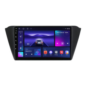 Navigatie dedicata cu Android Skoda Fabia III 2014 - 2021, 3GB RAM, Radio GPS Dual Zone, Display HD QLED 9" Touchscreen, Internet Wi-Fi si slot SIM 4G, Bluetooth, MirrorLink, USB