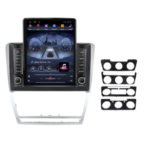 Navigatie dedicata cu Android Skoda Octavia II 2009 - 2013, gri, 2GB RAM, Radio GPS Dual Zone, Touchscreen IPS 9.7" HD tip Tesla, Internet Wi-Fi, Bluetooth, MirrorLink, USB