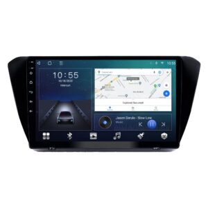 Navigatie dedicata cu Android Skoda Superb III 2015 - 2017, 2GB RAM, Radio GPS Dual Zone, Display HD QLED 10" Touchscreen, Internet Wi-Fi si slot SIM 4G, Bluetooth, MirrorLink, USB