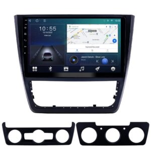 Navigatie dedicata cu Android Skoda Yeti 2009 - 2018, 2GB RAM, Radio GPS Dual Zone, Display HD QLED 10" Touchscreen, Internet Wi-Fi si slot SIM 4G, Bluetooth, MirrorLink, USB