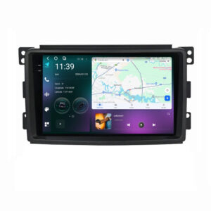 Navigatie dedicata cu Android Smart Fortwo 2007 - 2010, 12GB RAM, Radio GPS Dual Zone, Display 2K QLED 9.5" Touchscreen, Internet Wi-Fi si slot SIM 4G, Bluetooth, MirrorLink, USB