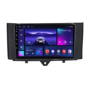 Navigatie dedicata cu Android Smart Fortwo 2011 - 2014, 3GB RAM, Radio GPS Dual Zone, Display HD QLED 9" Touchscreen, Internet Wi-Fi si slot SIM 4G, Bluetooth, MirrorLink, USB