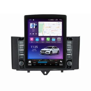 Navigatie dedicata cu Android Smart Fortwo 2011 - 2014, 4GB RAM, Radio GPS Dual Zone, Touchscreen IPS 9.7" HD tip Tesla, Internet Wi-Fi si slot SIM 4G, Bluetooth, MirrorLink, USB