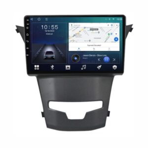 Navigatie dedicata cu Android Ssangyong Korando 2013 - 2019, 2GB RAM, Radio GPS Dual Zone, Display HD QLED 9" Touchscreen, Internet Wi-Fi si slot SIM 4G, Bluetooth, MirrorLink, USB