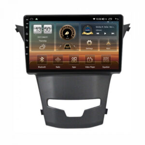 Navigatie dedicata cu Android Ssangyong Korando 2013 - 2019, 8GB RAM, Radio GPS Dual Zone, Display HD QLED 9" Touchscreen, Internet Wi-Fi si slot SIM 4G, Bluetooth, MirrorLink, USB