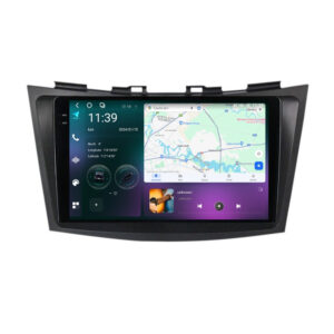 Navigatie dedicata cu Android Suzuki Swift IV 2010 - 2017, 12GB RAM, Radio GPS Dual Zone, Display 2K QLED 9.5" Touchscreen, Internet Wi-Fi si slot SIM 4G, Bluetooth, MirrorLink, USB
