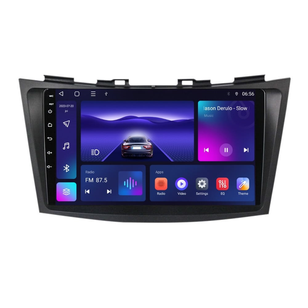 Navigatie dedicata cu Android Suzuki Swift IV 2010 - 2017, 3GB RAM, Radio GPS Dual Zone, Display HD QLED 9" Touchscreen, Internet Wi-Fi si slot SIM 4G, Bluetooth, MirrorLink, USB