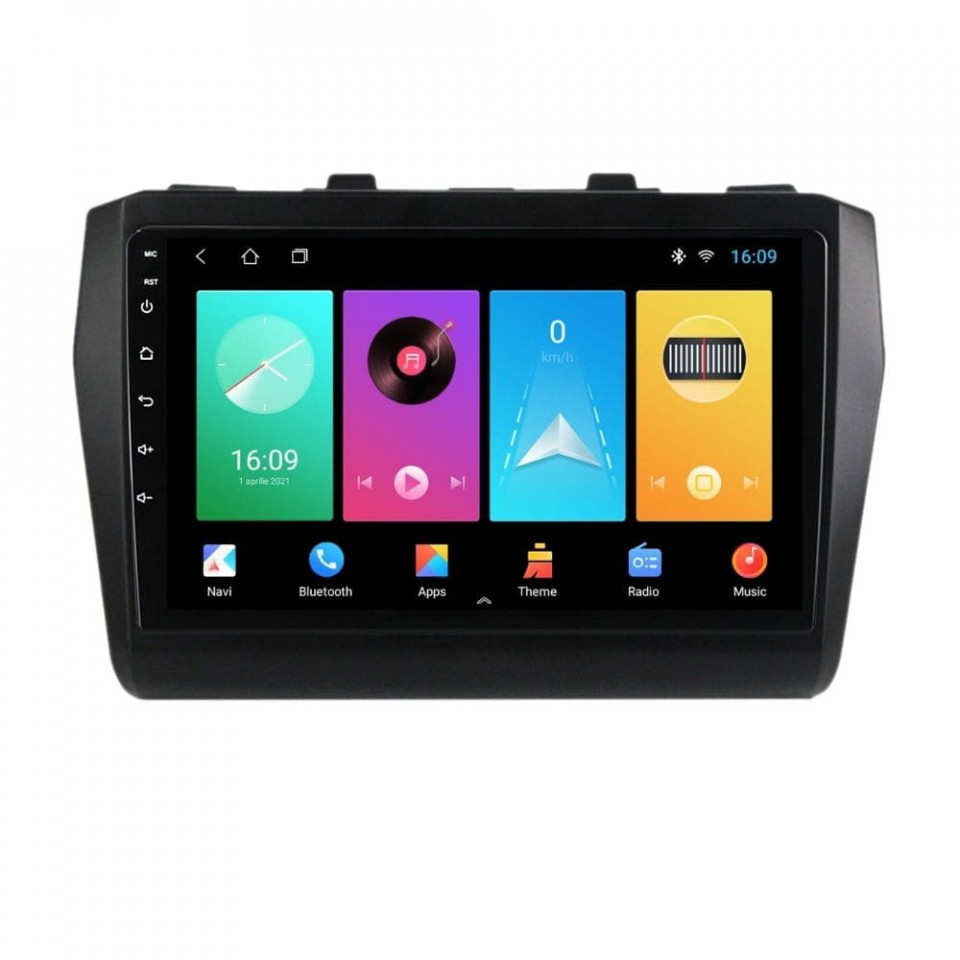 Navigatie dedicata cu Android Suzuki Swift V dupa 2017, 2GB RAM, Radio GPS Dual Zone, Display HD IPS 9" Touchscreen, Internet Wi-Fi, Bluetooth, MirrorLink, USB