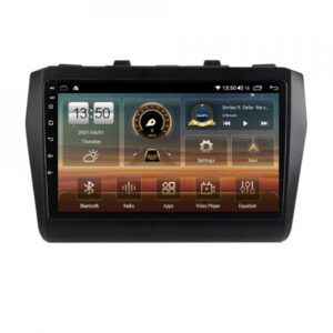 Navigatie dedicata cu Android Suzuki Swift V dupa 2017, 6GB RAM, Radio GPS Dual Zone, Display HD QLED 9" Touchscreen, Internet Wi-Fi si slot SIM 4G, Bluetooth, MirrorLink, USB