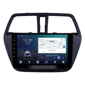 Navigatie dedicata cu Android Suzuki SX4 S-Cross dupa 2013, 2GB RAM, Radio GPS Dual Zone, Display HD QLED 9" Touchscreen, Internet Wi-Fi si slot SIM 4G, Bluetooth, MirrorLink, USB